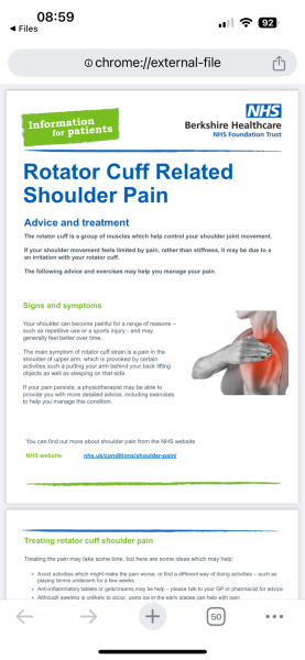 Torn Shoulder Tendon