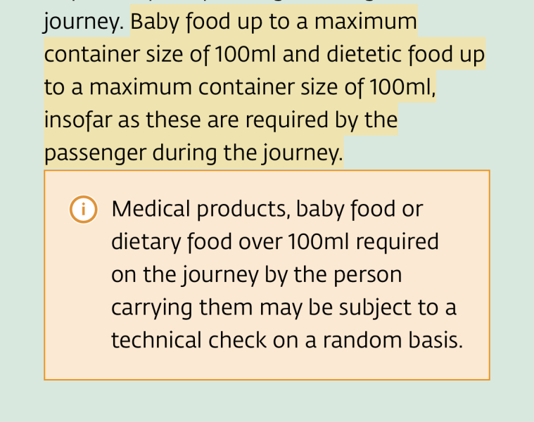 Baby formula on flight - did you ever have an issue at security (liquid rule)?