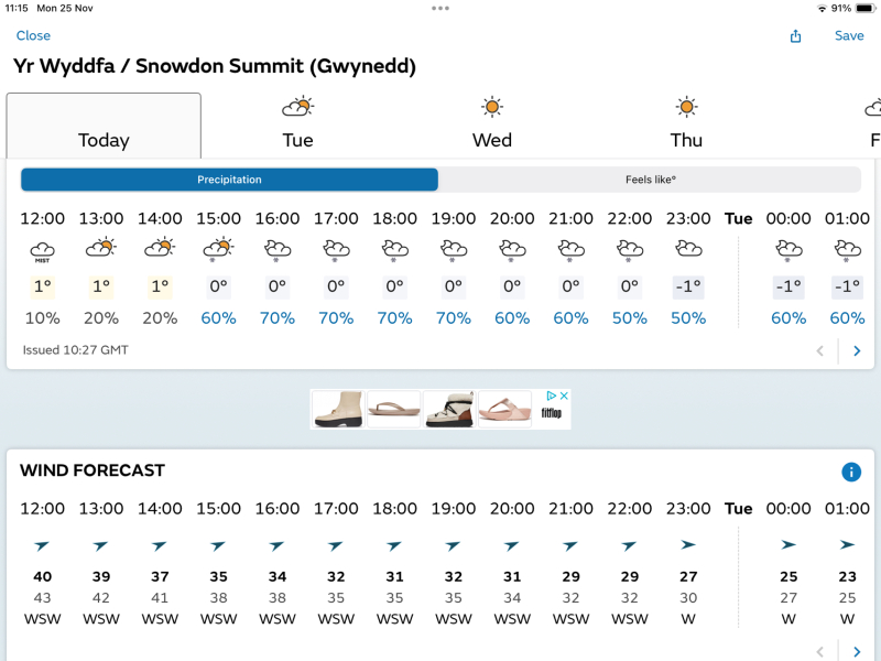 DS wants to climb Snowdon in December