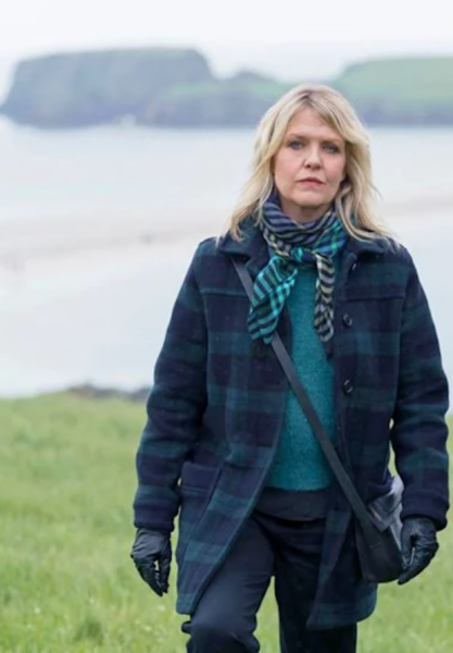 Ashley Jensen's coat in Shetland