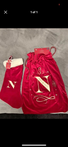 B&M initials velvet sacks support group
