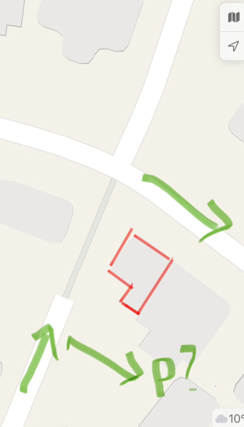 Townhouse parking at rear