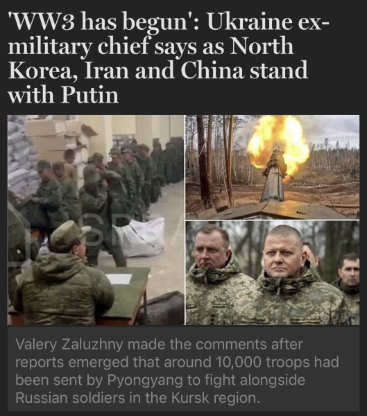 To be terrified of ww3