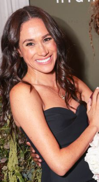 Meghan at glitzy launch party