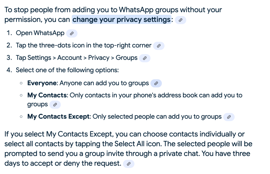 Why do people exit whatsapp groups?
