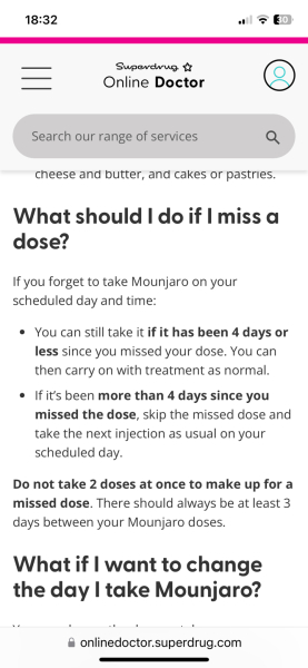 Do you still take weekly dose when you are very ill?