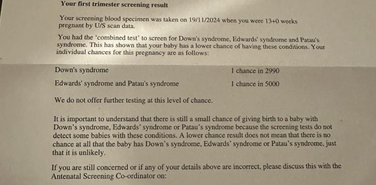 Combined testing results - NHS.