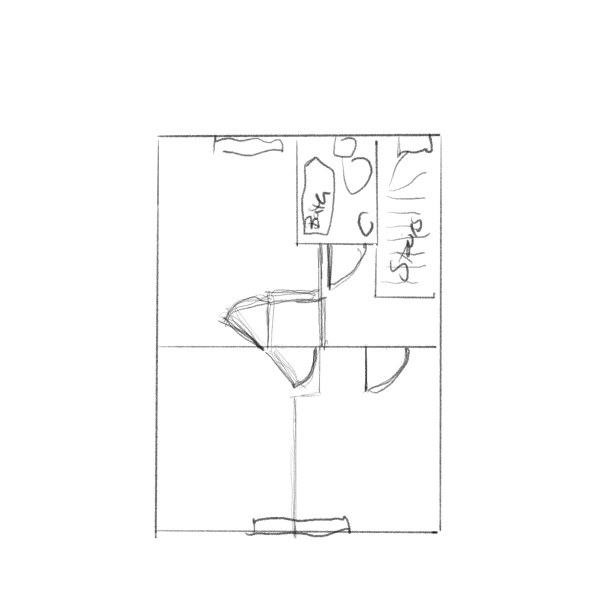 How to split this room ?   Floor plan
