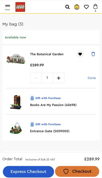To show me your Lego collection?