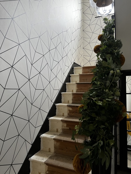 If you put a garland on your stair banister