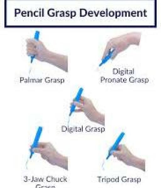 Teaching child to hold pen properly