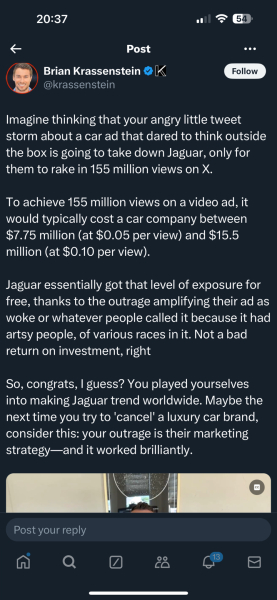 Anyone seen the new jaguar ad?