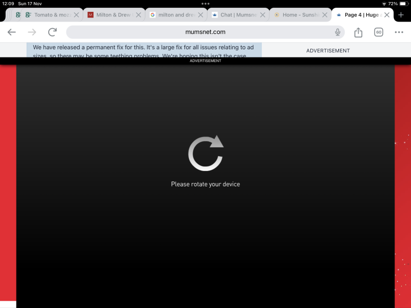 Huge adverts making site unusable