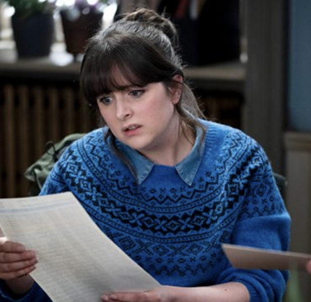 Ashley Jensen's coat in Shetland