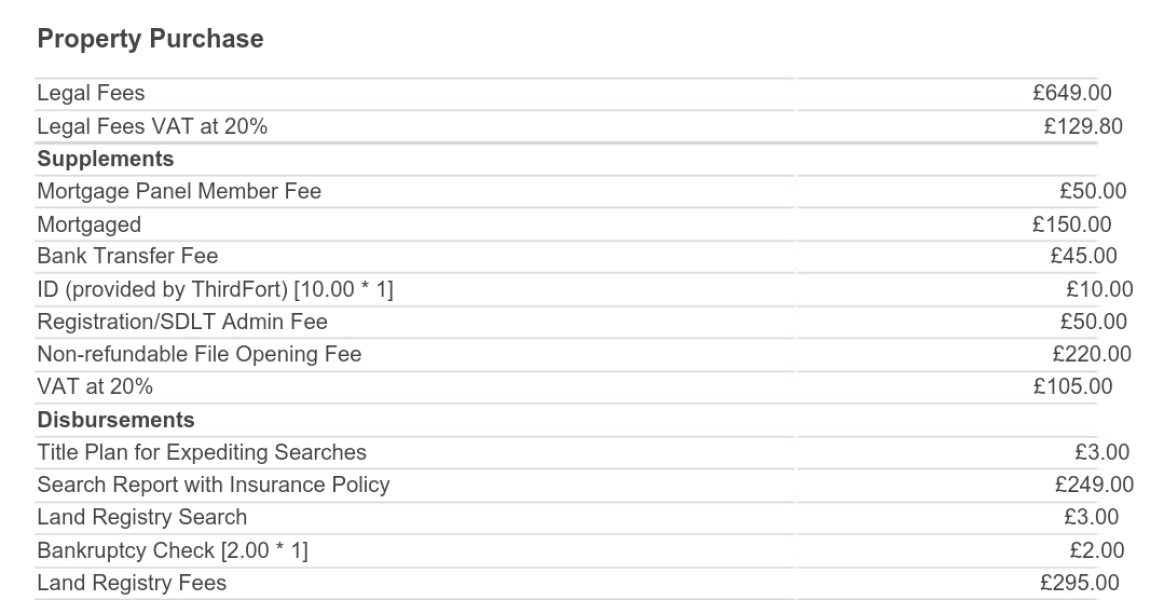 Extra solicitor fees