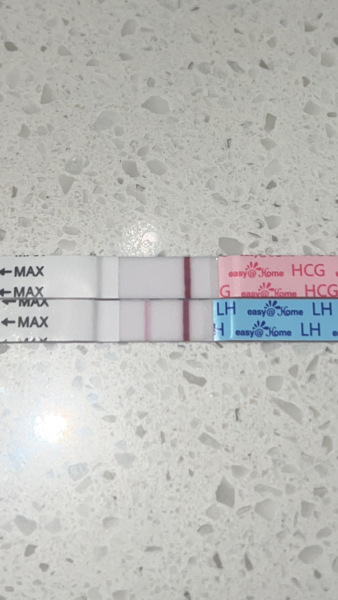 Friend thinks she may see a line... I can't and think she's wrong