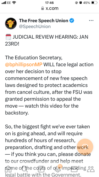 Labour to scrap Freedom of Speech Act