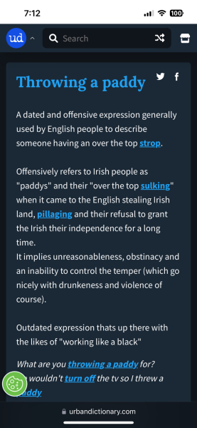 Irish posters - "having a paddy"