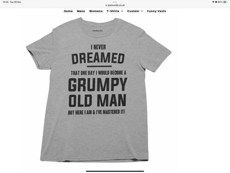 That DH needs to lower his gift expectations?
