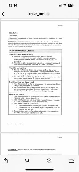 Ehcp draft review