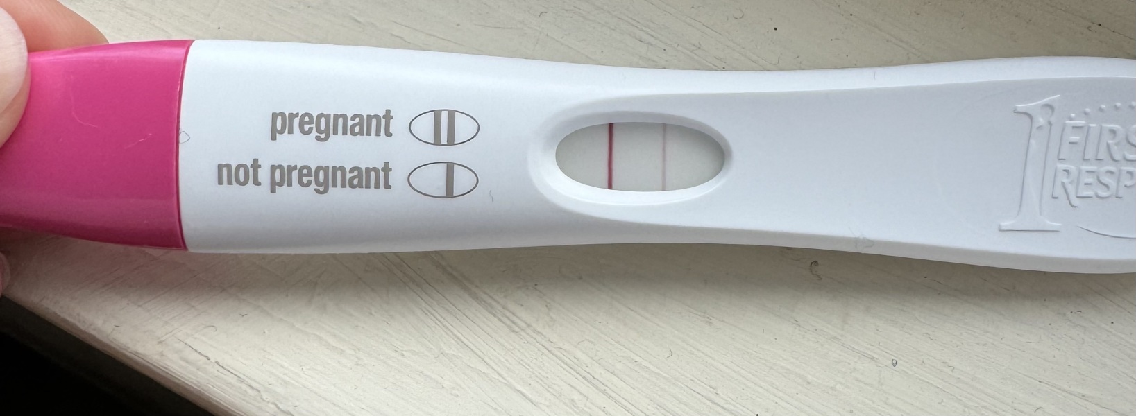 Faint test line