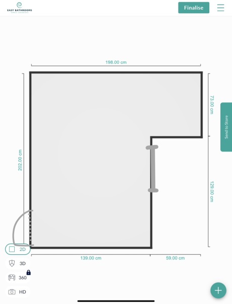 Awkward bathroom layout redesign