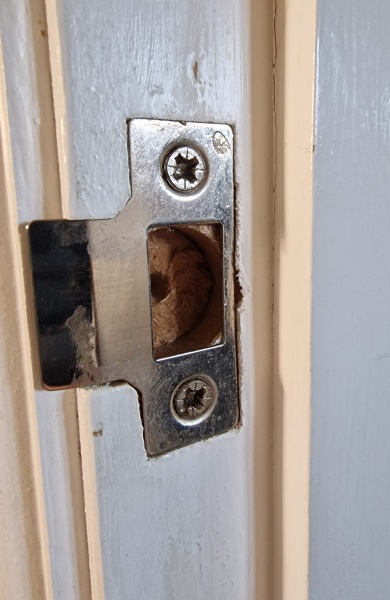 How to stop ripping clothes on sharp corners of our new door things