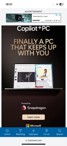 Huge adverts making site unusable