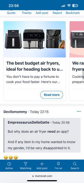 To be worried my air fryer may be spying on me?