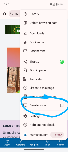 Buggered up my Mumsnet view on laptop *and* mobile