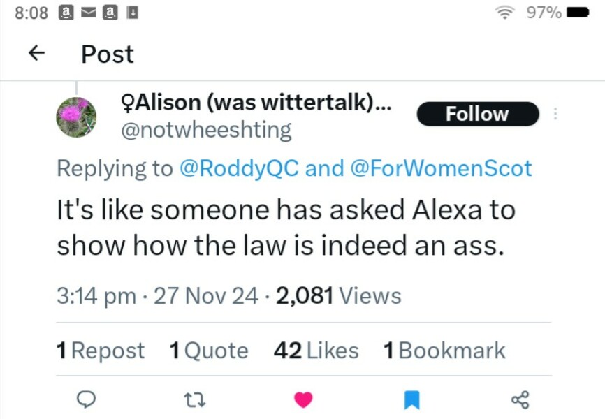 For Women Scotland in Supreme court - thread 2