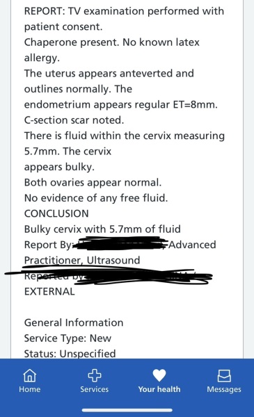 Bulky cervix