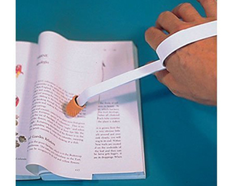 Licking fingers to turn pages