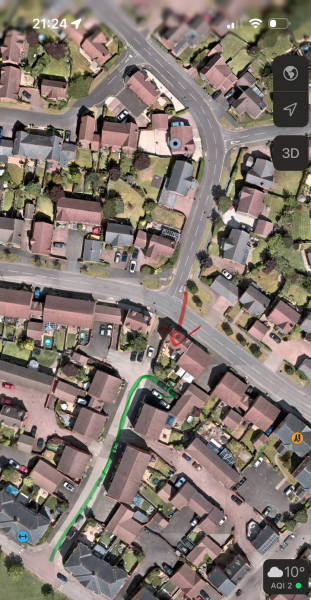 Townhouse parking at rear