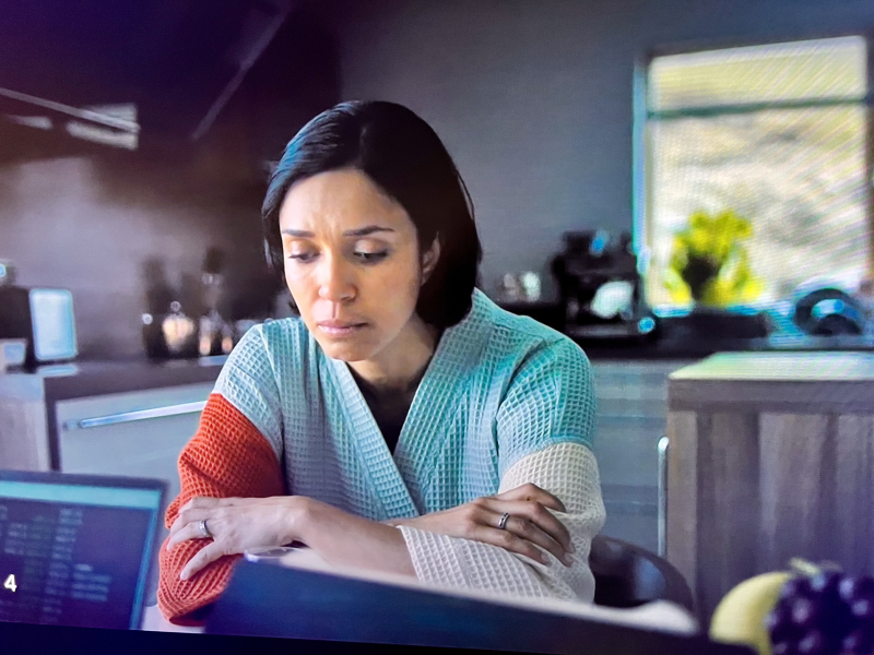 Ashley Jensen's coat in Shetland