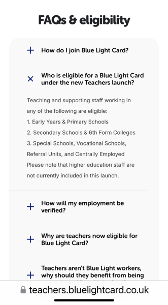 Blue Light Card Eligibility