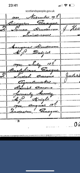 Something between maiden name and married name?