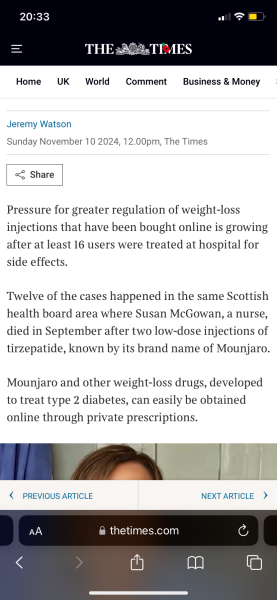 Death linked to Mounjaro