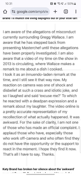 To want the tea on Gregg Wallace? 👀👀👀