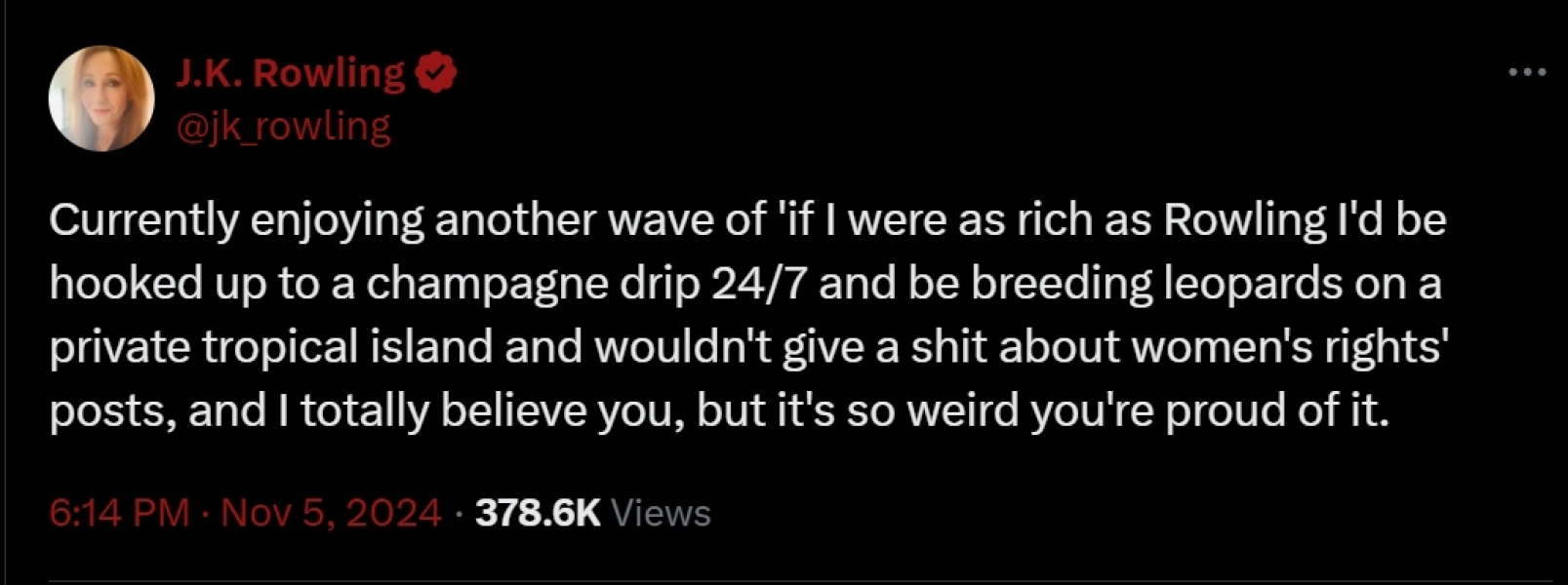 Trans rapist Isla Bryson launches vicious verbal attacks on JK Rowling from prison cell