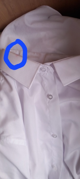 Typical lipstick on collar