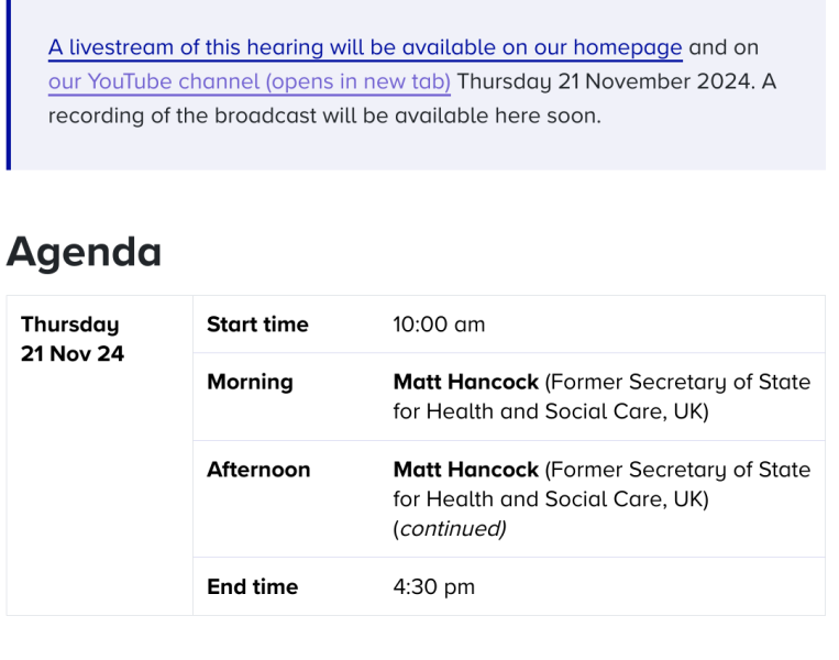 Dominic C Covid evidence 2