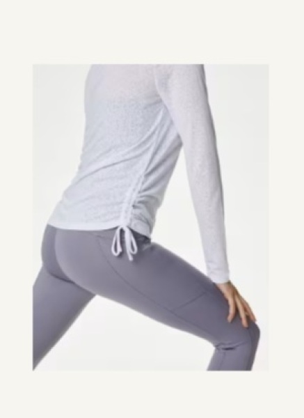 long sleeved long length Pilates tops