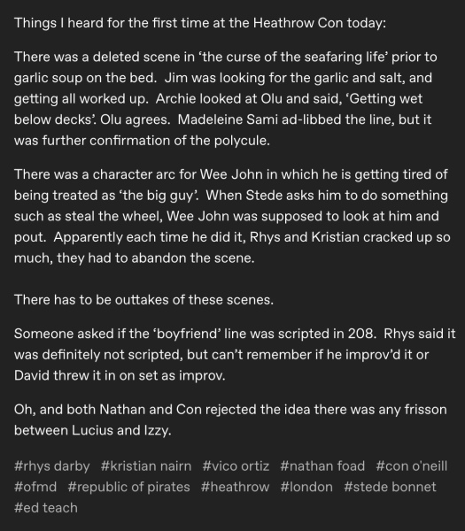 Our Flag Means Death - Thread 5:  Ahoy! Surrender! You have no chance of escape!