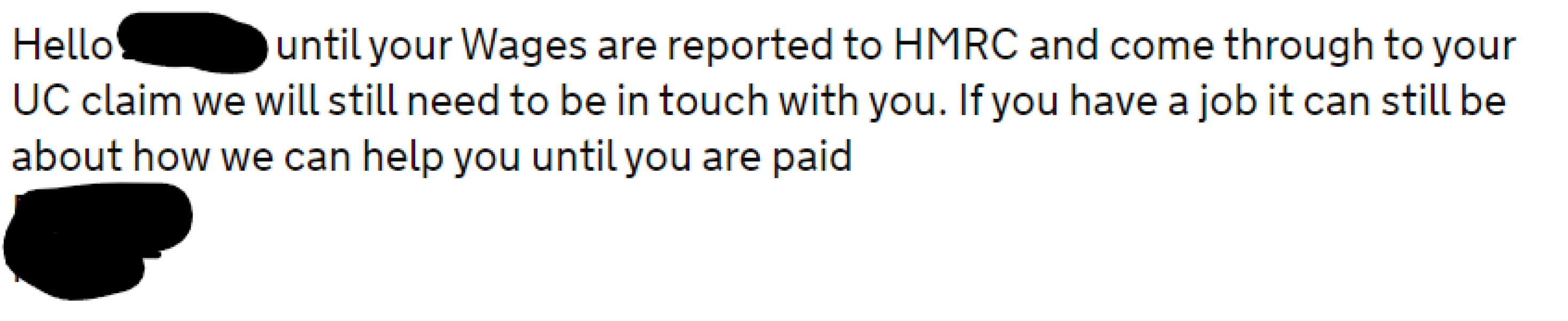 Expected to attend UC interview while working