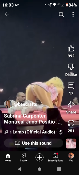 Sabrina Carpenter - too sexy?