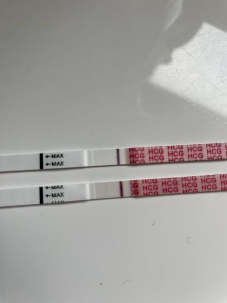 Missed period evap lines pink test??