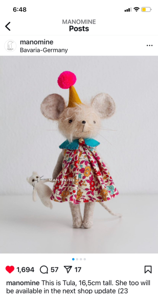 Beautiful doll or soft toy for teen