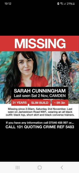 Missing from Camden - Sarah Cunningham