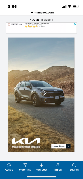 Huge adverts making site unusable